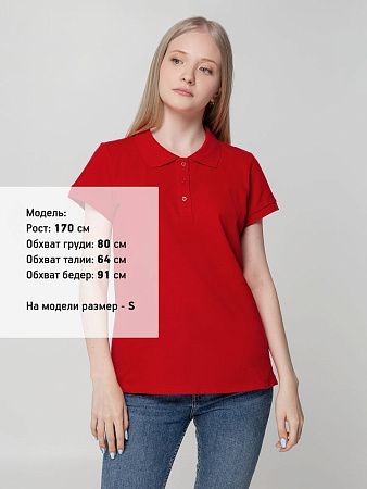 Рубашка поло женская Virma Lady, красная, размер L