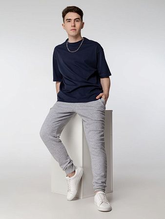 Футболка оверсайз мужская Boxy Men, синяя (джинс), размер L