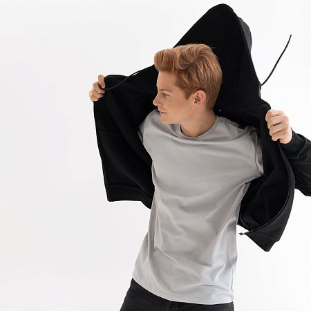 Футболка унисекс Крис (Kris), 150 гр., светло-серая