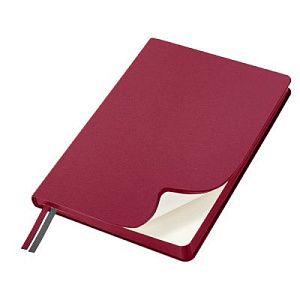 Ежедневник Flexy Velours de soie  А5, бордовый, недатированный, в гибкой обложке
