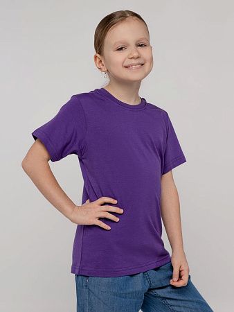 Футболка детская T-Bolka Kids, фиолетовая, размер 6 лет (106-116 см)