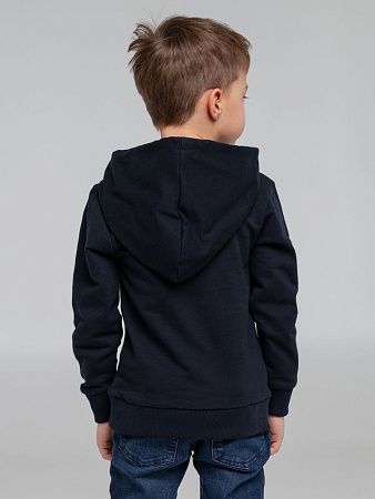 Толстовка с капюшоном детская Kirenga Kids, темно-синяя, размер 12 лет (142-152 см)