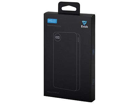 Внешний аккумулятор «Mild», металлик soft-touch, 10 000 mAh