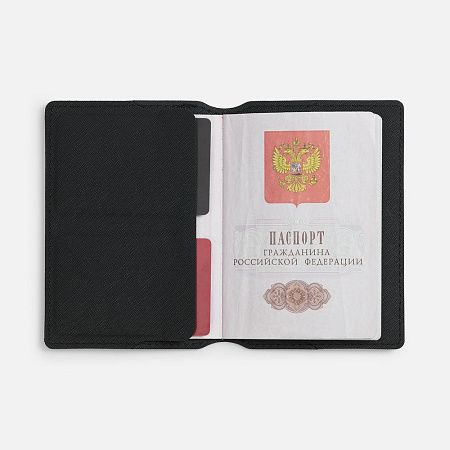 Обложка для паспорта Detalli, черная