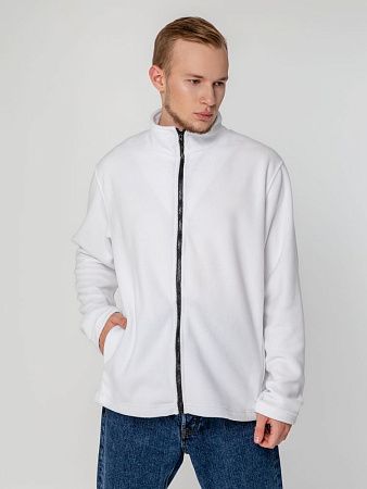 Куртка флисовая унисекс Manakin, белая, размер XS/S