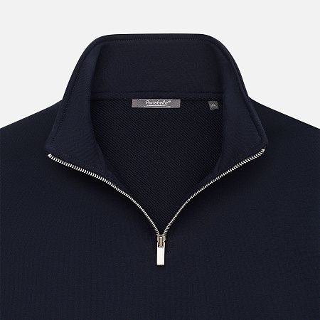 Толстовка на молнии унисекс Флоу (Flow), темно-синяя, размер 3XL/4XL