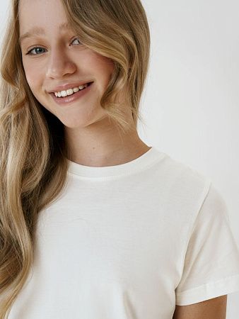 Футболка детская T-Bolka Kids, белая (теплый оттенок), размер 14 лет (154-164 см)