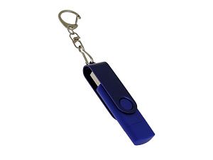 USB 3.0- флешка на 256 Гб с поворотным механизмом и дополнительным разъемом Type-C
