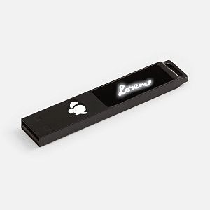 Флешка markBright Black с белой подсветкой, 32 Гб