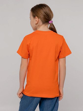 Футболка детская T-Bolka Kids, оранжевая, размер 6 лет (106-116 см)