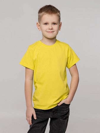 Футболка детская T-Bolka Kids, желтая, размер 8 лет (118-128 см)