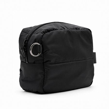 Несессер Superbag Bubble, стёганый, на молнии, с креплением на кольцо-карабин