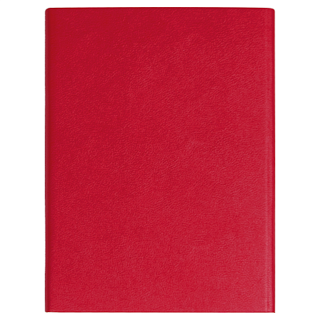 Ежедневник Alfa Bird Petrus A5, красный, недатированный, в твердой обложке с металлическим элементом