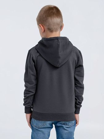 Толстовка с капюшоном детская Kirenga Kids, темно-серая (графит), размер 14 лет (154-164 см)