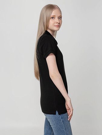 Рубашка поло женская Virma Lady, черная, размер S