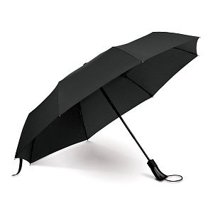 Зонт складной автоматический Forest Campanella Silver black, диаметр 110 см,  черный