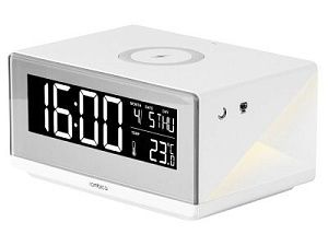 Часы с беспроводным зарядным устройством «Timebox 2», цвет: белый