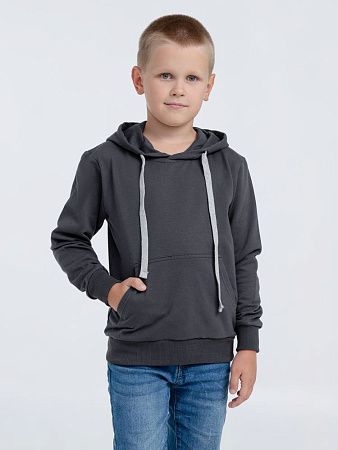 Толстовка с капюшоном детская Kirenga Kids, темно-серая (графит), размер 14 лет (154-164 см)