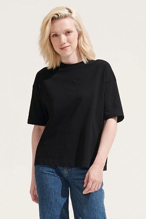Футболка оверсайз женская Boxy Women, синяя (джинс), размер XL