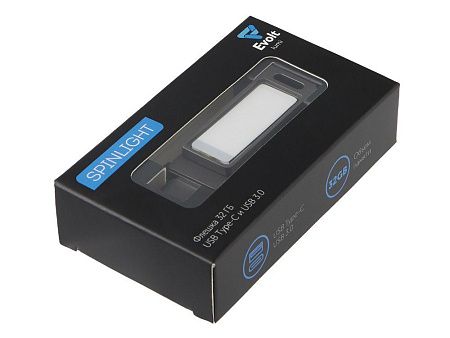 USB3.0/ Type-C флешка 2в1 на 32 ГБ «Спинлайт» с подсветкой