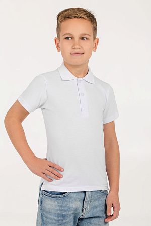 Рубашка поло детская Virma Kids, белая, размер 14 лет (154-164 см)