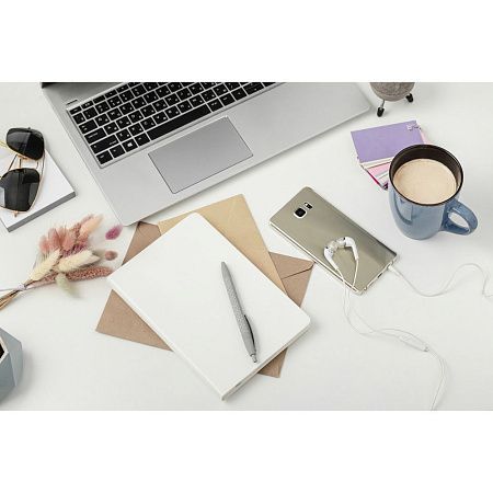 Ежедневник Flexy Buffalo А5, белый, недатированный, в гибкой обложке