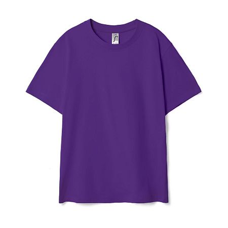 Футболка детская Regent Kids 150, темно-фиолетовая, размер 4 года (96-104 см)