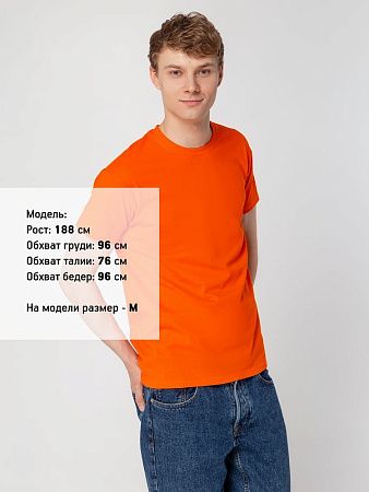 Футболка унисекс Regent 150, оранжевая, размер XS