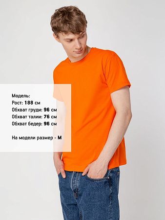Футболка унисекс T-Bolka 160, оранжевая, размер S