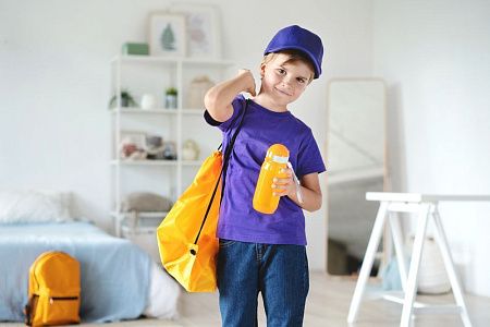 Футболка детская T-Bolka Kids, фиолетовая, размер 6 лет (106-116 см)