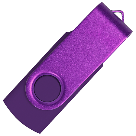 Флеш накопитель USB 2.0 Twister Сolor Mix 16GB, пластик Софт Тач/металл, фиолетовый/фиолетовый