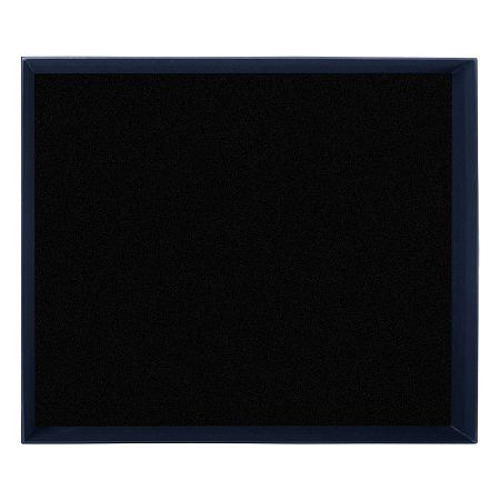 Коробка подарочная Solution Superior Alfa Soft Touch, 33,3*28,2*8 см, цвет темно-синий, черный ложемент (под индивидуальную вырубку)