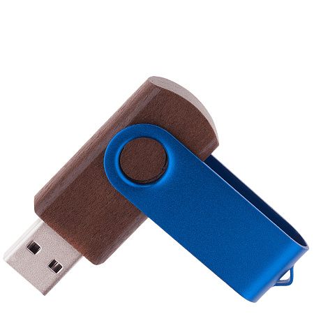 Флешка TWIST WOOD COLOR Светлое дерево с зеленым 4014.31.02.64ГБ