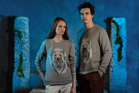 Джемпер Totem Bear, серый, размер S