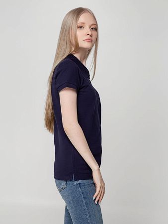 Рубашка поло женская Virma Lady, темно-синяя, размер L