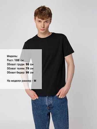 Футболка унисекс T-Bolka 160, черная, размер XS
