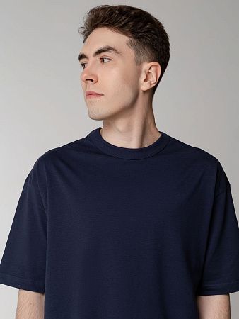 Футболка оверсайз мужская Boxy Men, синяя (джинс), размер L