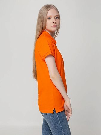 Рубашка поло женская Virma Lady, оранжевая, размер S