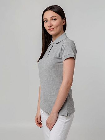 Рубашка поло женская Virma Premium Lady, серый меланж, размер S